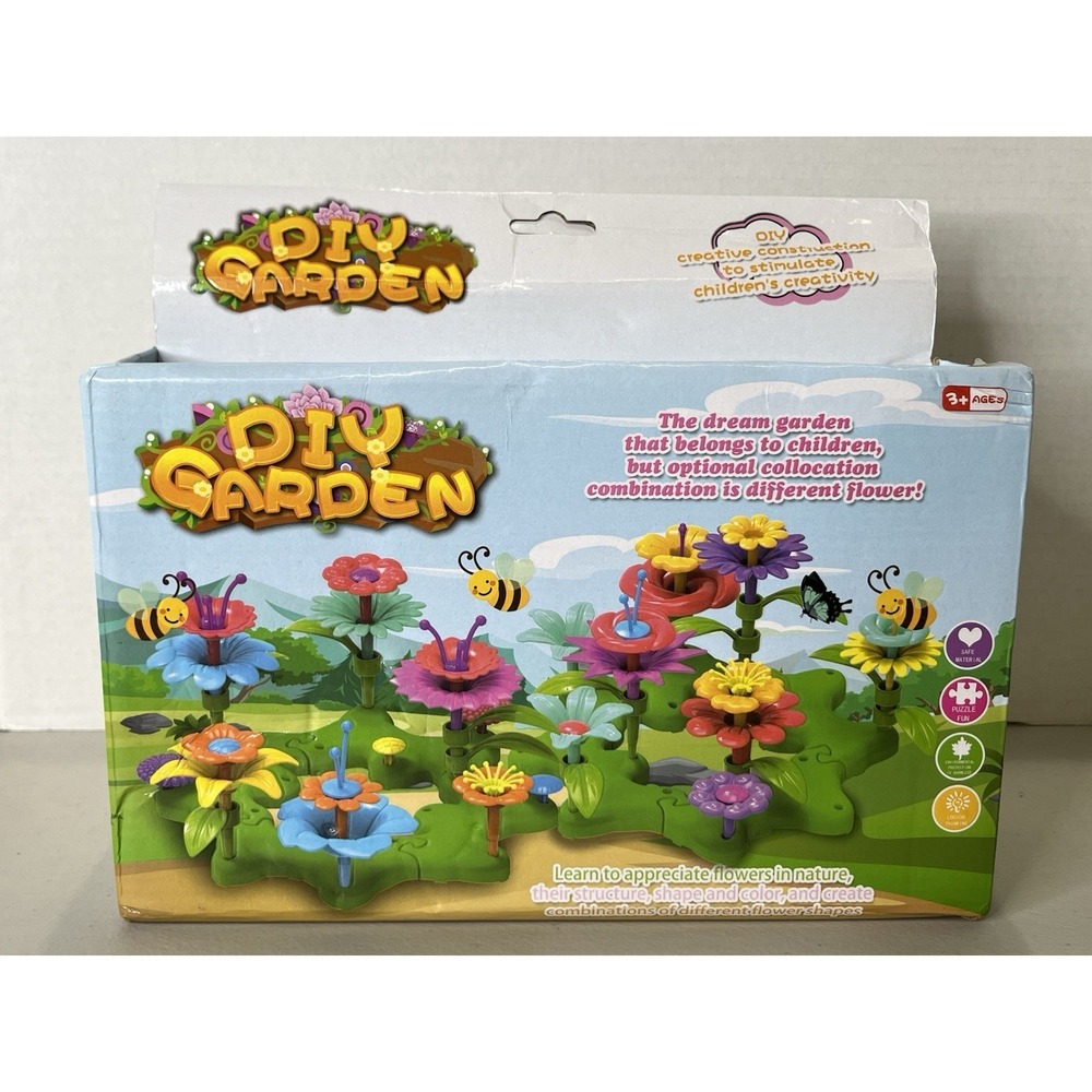 Building Toy Kids Flower Garden Boys Girls DIY Toy 96 pieces Gift set children